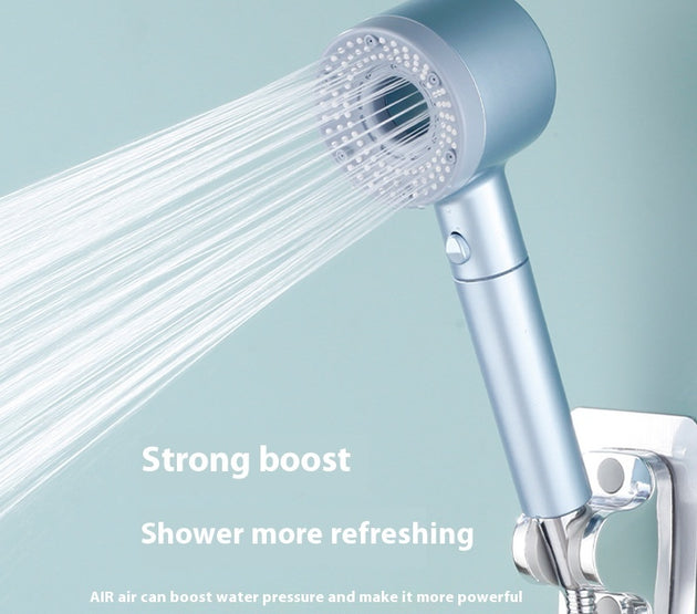 Spray Hair Dryer Shower Head One-click Water Stop Boost Nozzle